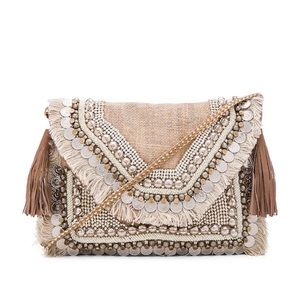 Shashi Leela Clutch in Natural